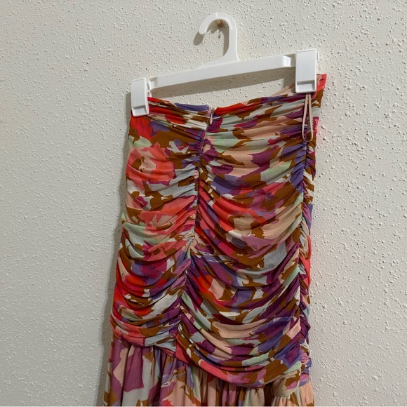 Nicholas Asymmetric Multicolor Mabel Midi Skirt - Size 2 - Picture 10 of 14